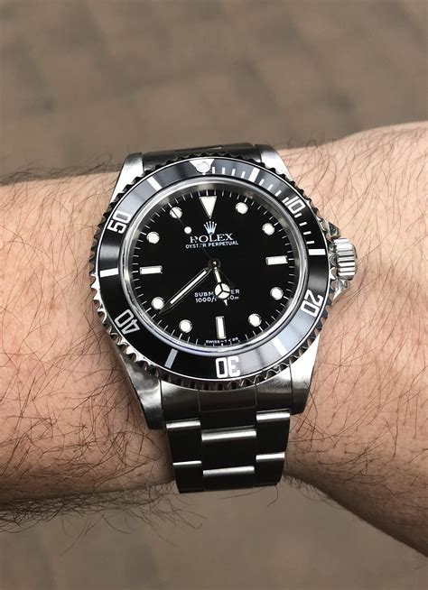 rolex sub no date measurements|rolex sub no date 14060.